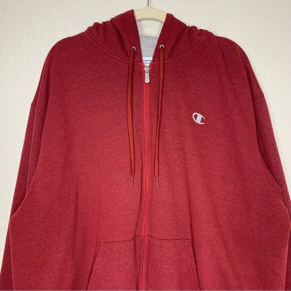 Champion Men's Size 2XL Full-zip Eco Fleece Hoodie Jacket - Picture 2 of 9
